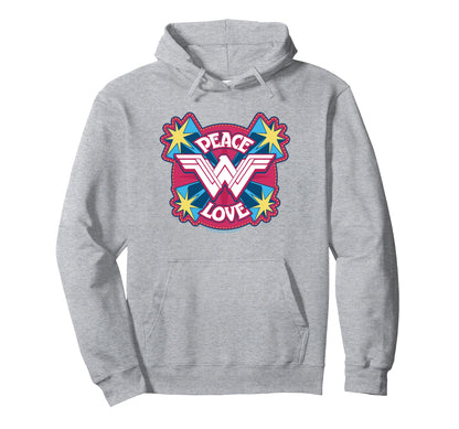 Wonder Movie Peace Love Hoodie - Streetwear Style for Adults - T-Shirt, Sweatshirt, Hoodie