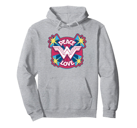 Wonder Movie Peace Love Hoodie - Streetwear Style for Adults - T-Shirt, Sweatshirt, Hoodie