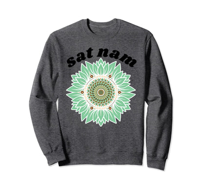 Kundalini Yoga Sat Nam Lotus Mandala Sweatshirt - Aesthetic Graphic Unisex - T-Shirt, Sweatshirt, Hoodie
