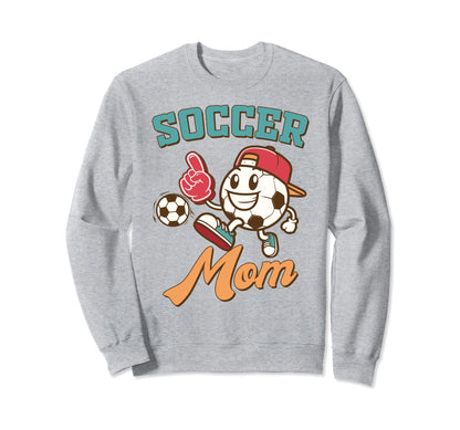 Soccer Mama Game Day Family Supporter Sweatshirt - Trendy Graphic Unisex - T-Shirt, Sweatshirt, Hoodie