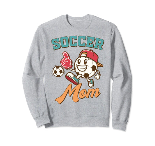 Soccer Mama Game Day Family Supporter Sweatshirt - Trendy Graphic Unisex - T-Shirt, Sweatshirt, Hoodie