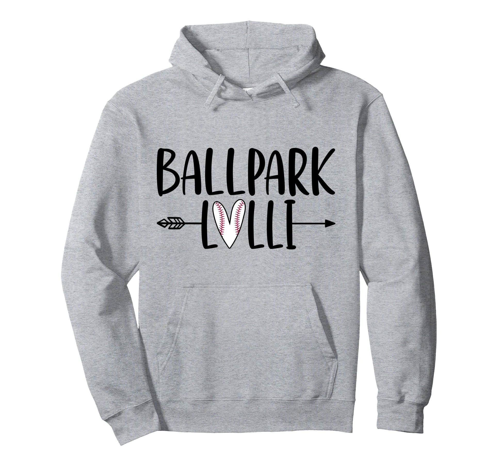 Ballpark Lolli Baseball Lolli Hoodie - Minimalist Print for Adults - T-Shirt, Sweatshirt, Hoodie