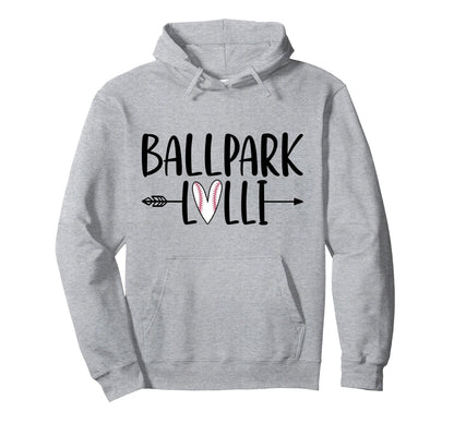 Ballpark Lolli Baseball Lolli Hoodie - Minimalist Print for Adults - T-Shirt, Sweatshirt, Hoodie