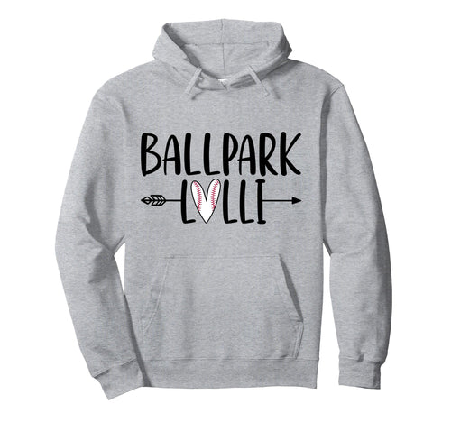 Ballpark Lolli Baseball Lolli Hoodie - Minimalist Print for Adults - T-Shirt, Sweatshirt, Hoodie