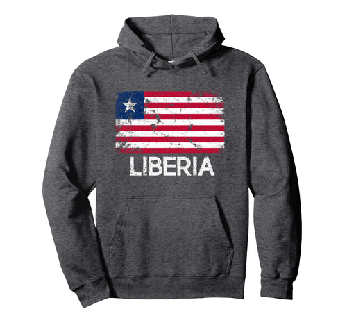 Liberian Flag Made Liberia Gift Hoodie - Novelty Apparel Unisex - T-Shirt, Sweatshirt, Hoodie