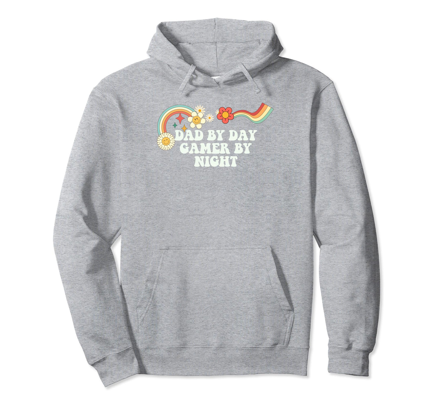 Groovy Funny Dad Day Gamer Night Hoodie - Trendy Graphic for Adults - T-Shirt, Sweatshirt, Hoodie