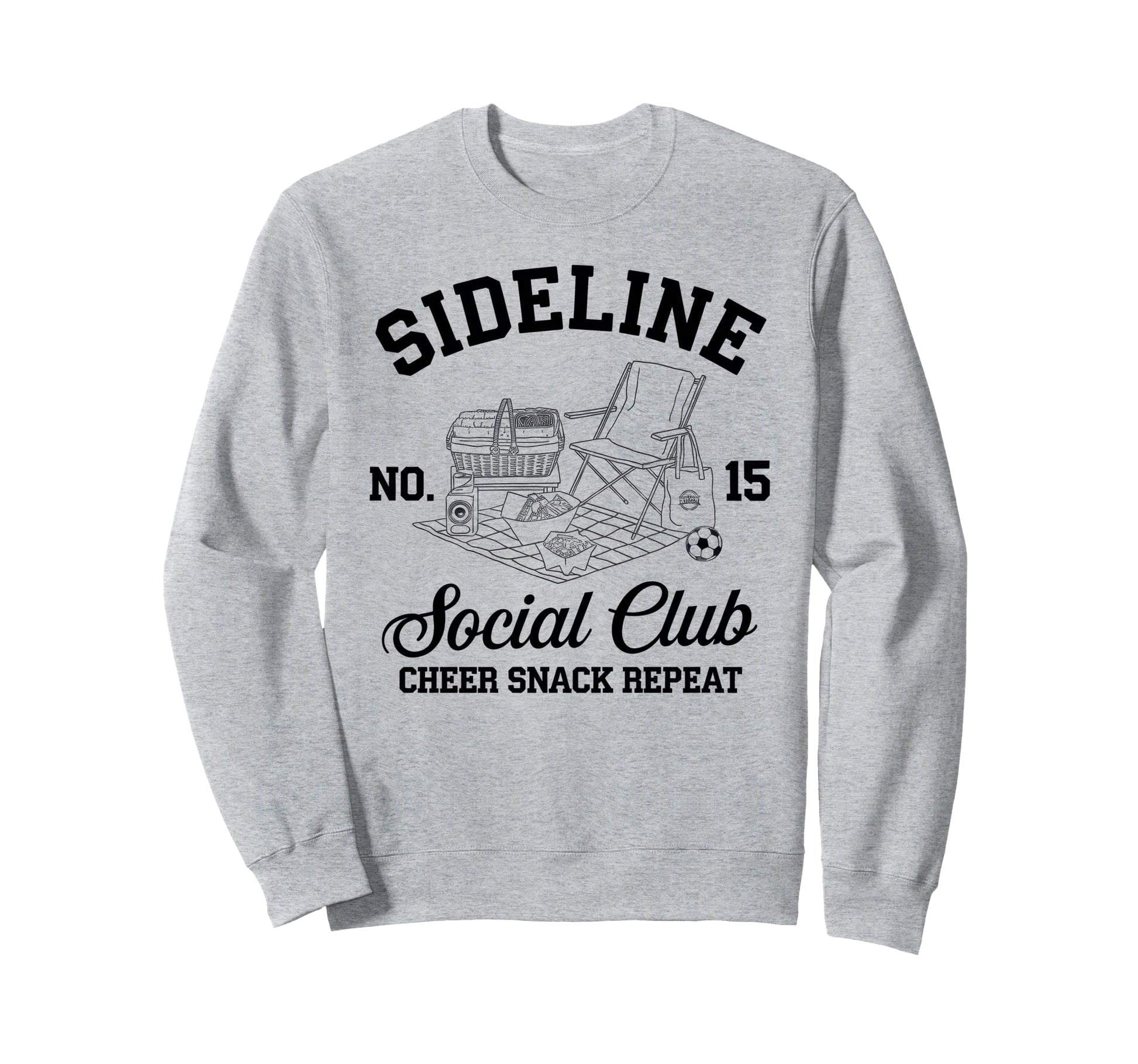 Sideline Social Club Soccer Mom Sweatshirt - Fun Novelty Design Men Women - T-Shirt, Sweatshirt, Hoodie