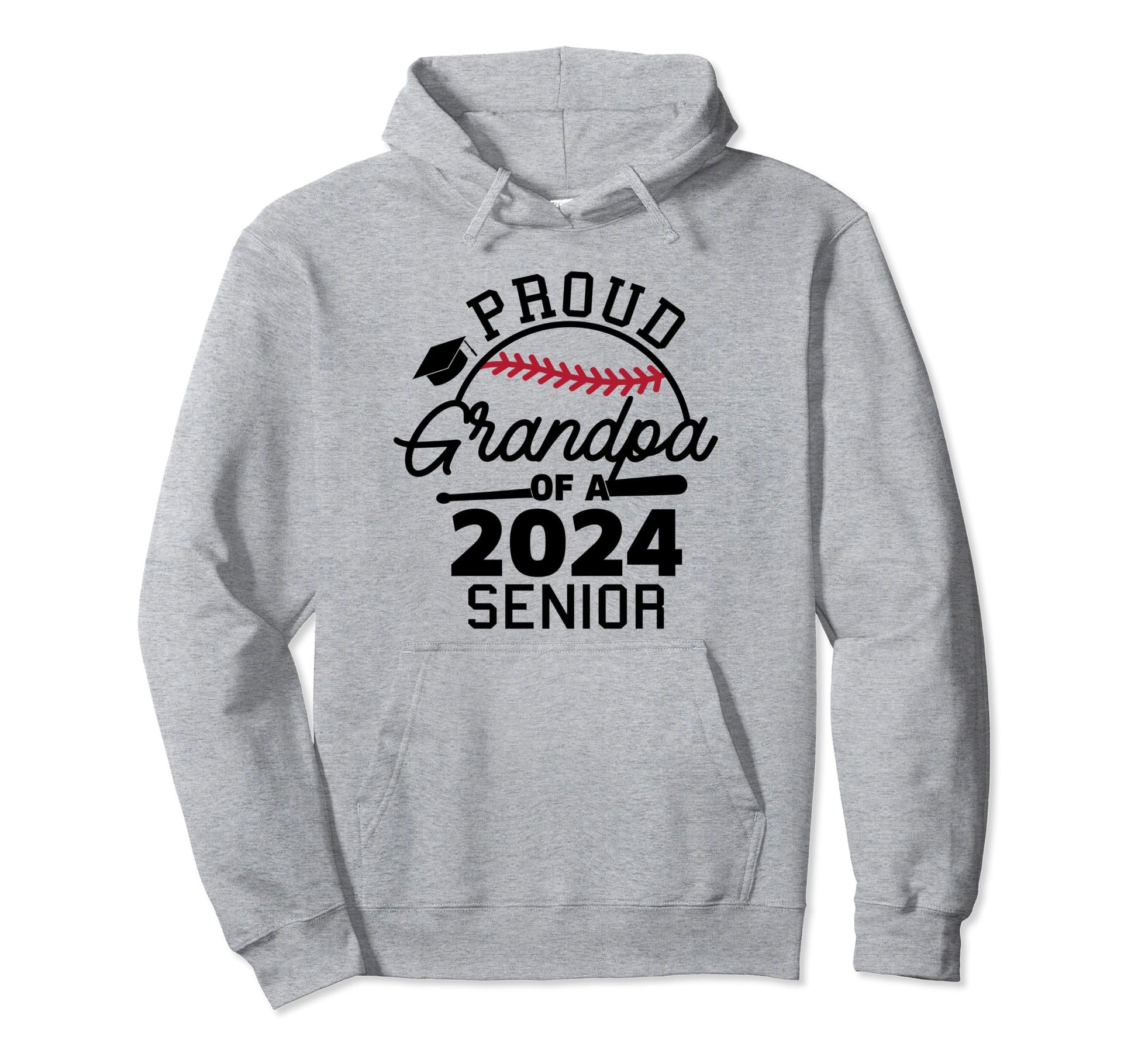 Proud Grandpa 2024 Senior Hoodie - Casual Everyday Wear for Adults - T-Shirt, Sweatshirt, Hoodie
