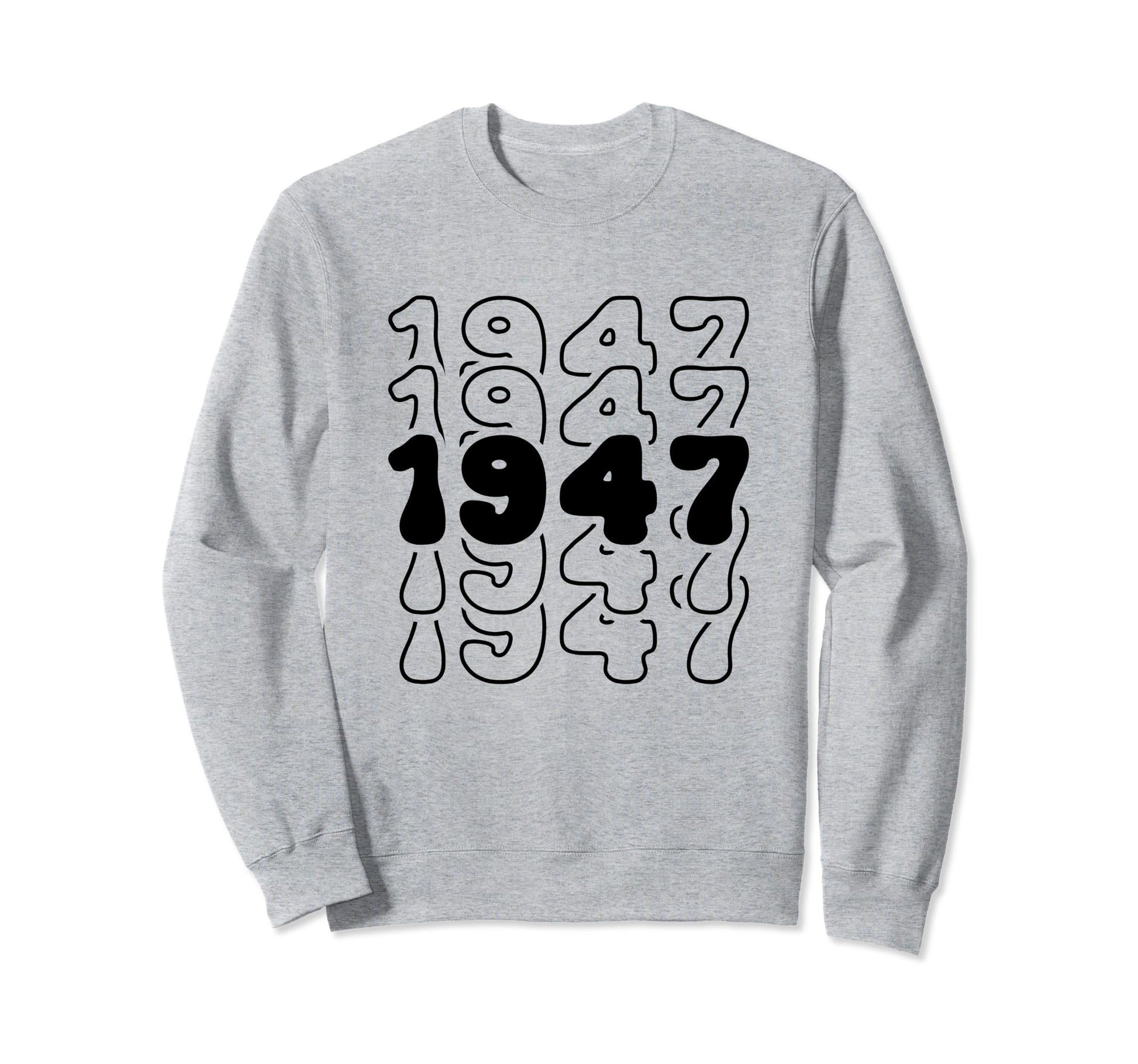 77 Year Old Groovy 77Th Sweatshirt - Casual Everyday Wear for Adults - T-Shirt, Sweatshirt, Hoodie