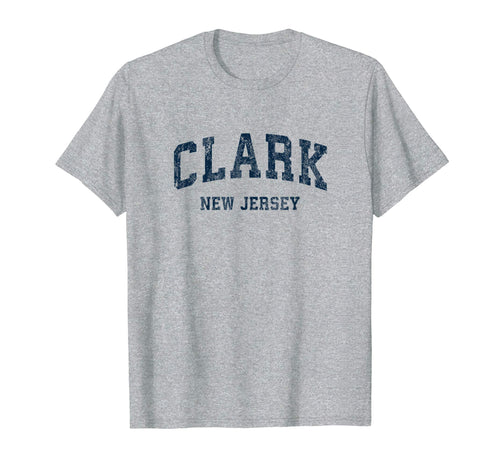 Clark New Jersey Nj Varsity Sports T-Shirt - Minimalist Print for Adults - T-Shirt, Sweatshirt, Hoodie