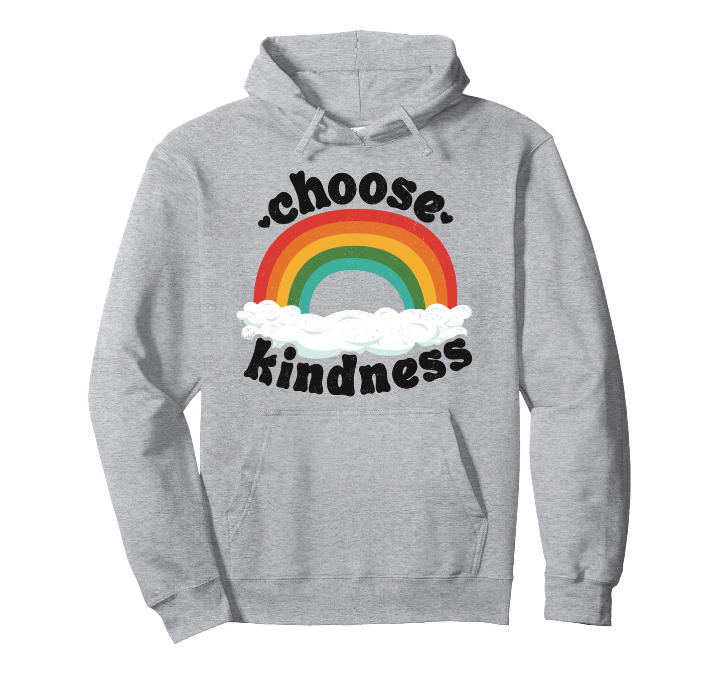 Positive Anti Bullying Rainbow Peace Hoodie - Streetwear Style Men Women - T-Shirt, Sweatshirt, Hoodie