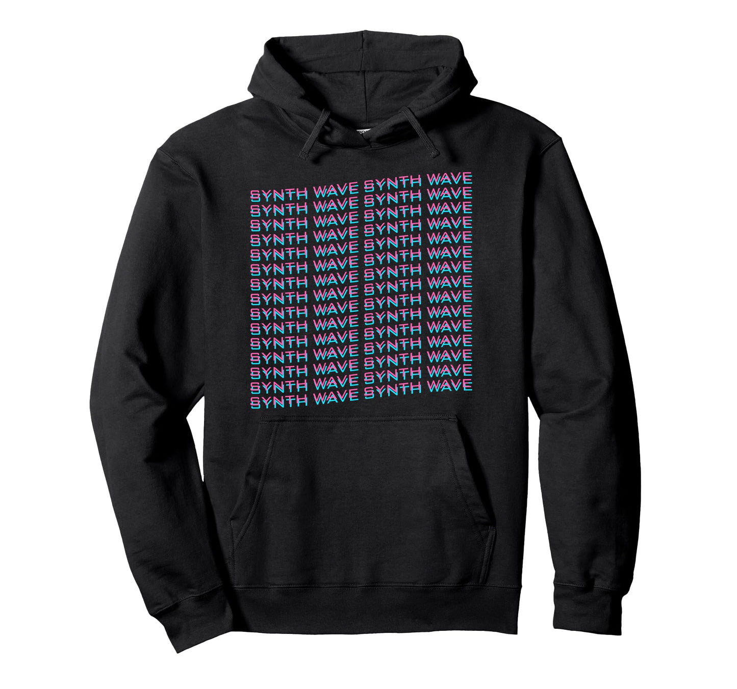 Synthwave Synthwave Wave Form Vaporwave Hoodie - Graphic Print for Adults - T-Shirt, Sweatshirt, Hoodie