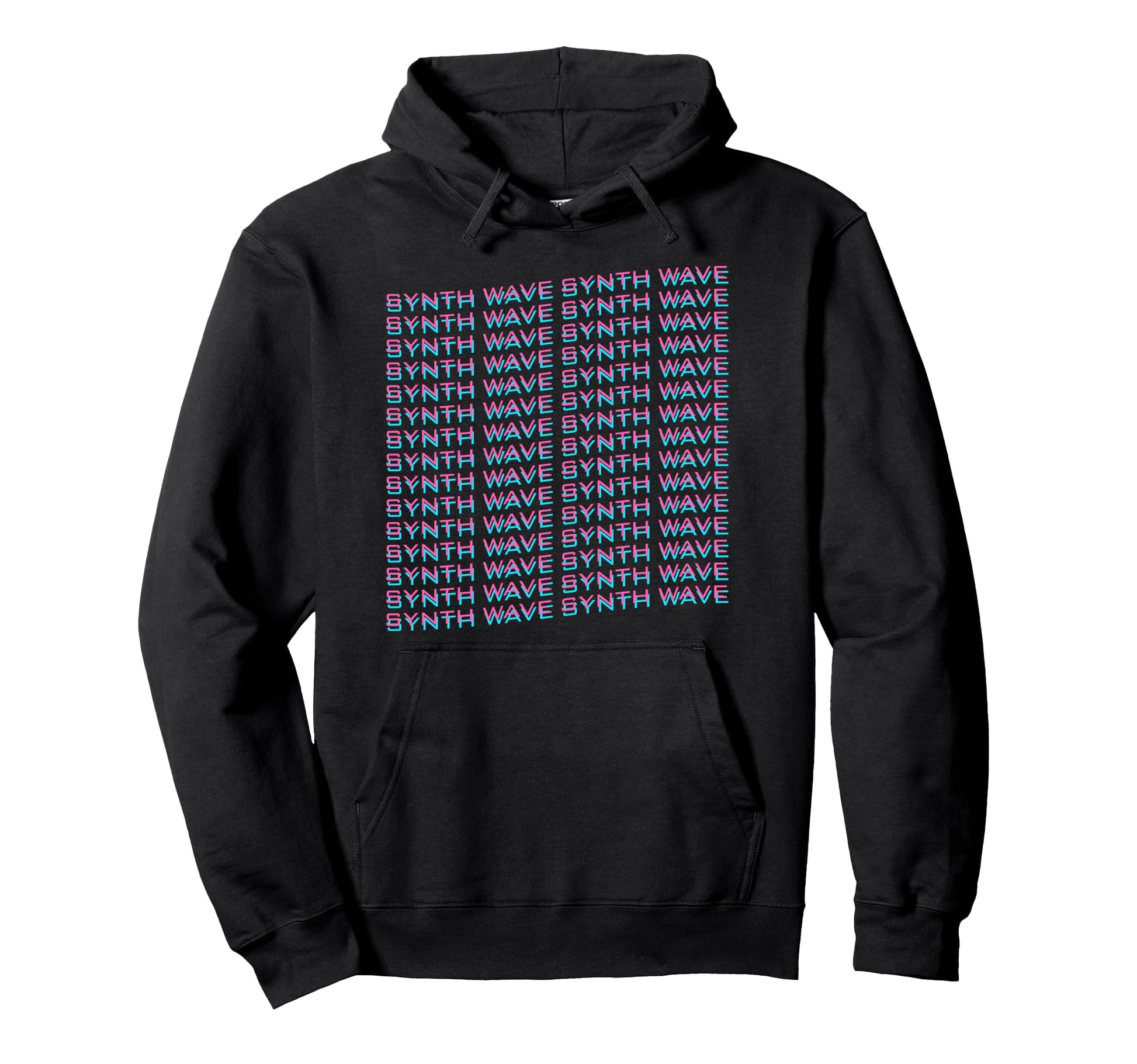 Synthwave Synthwave Wave Form Vaporwave Hoodie - Graphic Print for Adults - T-Shirt, Sweatshirt, Hoodie