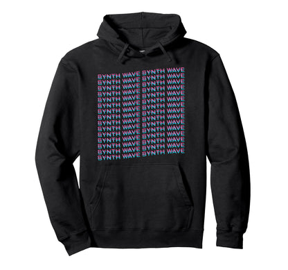 Synthwave Synthwave Wave Form Vaporwave Hoodie - Graphic Print for Adults - T-Shirt, Sweatshirt, Hoodie