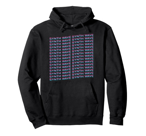 Synthwave Synthwave Wave Form Vaporwave Hoodie - Graphic Print for Adults - T-Shirt, Sweatshirt, Hoodie