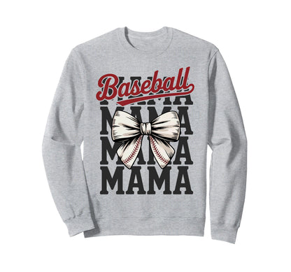 Baseball Mama Game Day Sports Mom Sweatshirt - Aesthetic Graphic Unisex - T-Shirt, Sweatshirt, Hoodie
