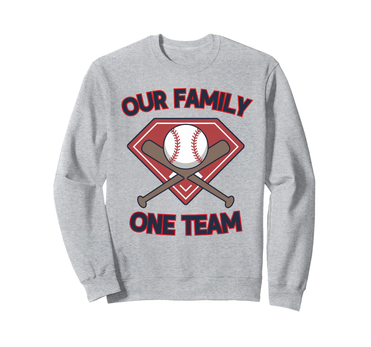 Baseball Family One Team Family Matching Sweatshirt - Unique Graphic Unisex - T-Shirt, Sweatshirt, Hoodie