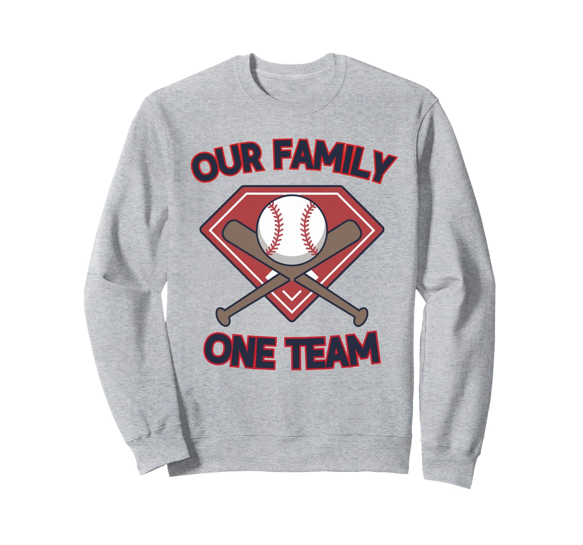 Baseball Family One Team Family Matching Sweatshirt - Unique Graphic Unisex - T-Shirt, Sweatshirt, Hoodie