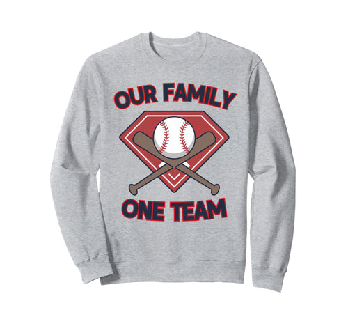 Baseball Family One Team Family Matching Sweatshirt - Unique Graphic Unisex - T-Shirt, Sweatshirt, Hoodie