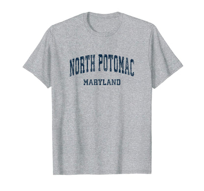 North Potomac Maryland Md Varsity T-Shirt - Fun Novelty Design Men Women - T-Shirt, Sweatshirt, Hoodie