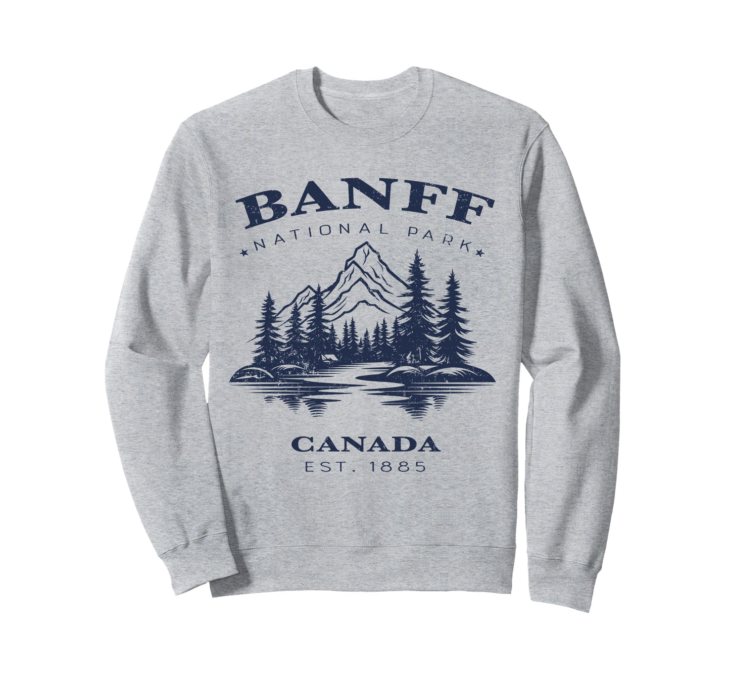 Banff National Park Canada Sweatshirt - Aesthetic Graphic for Adults - T-Shirt, Sweatshirt, Hoodie
