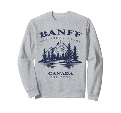 Banff National Park Canada Sweatshirt - Aesthetic Graphic for Adults - T-Shirt, Sweatshirt, Hoodie