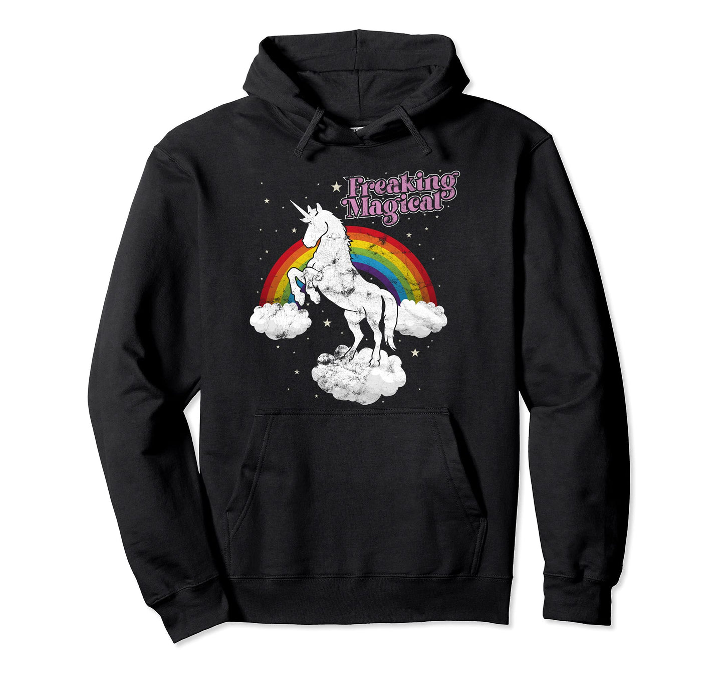 Funny Freaking Magical Unicorn Rainbow Hoodie - Fun Novelty Design Unisex - T-Shirt, Sweatshirt, Hoodie