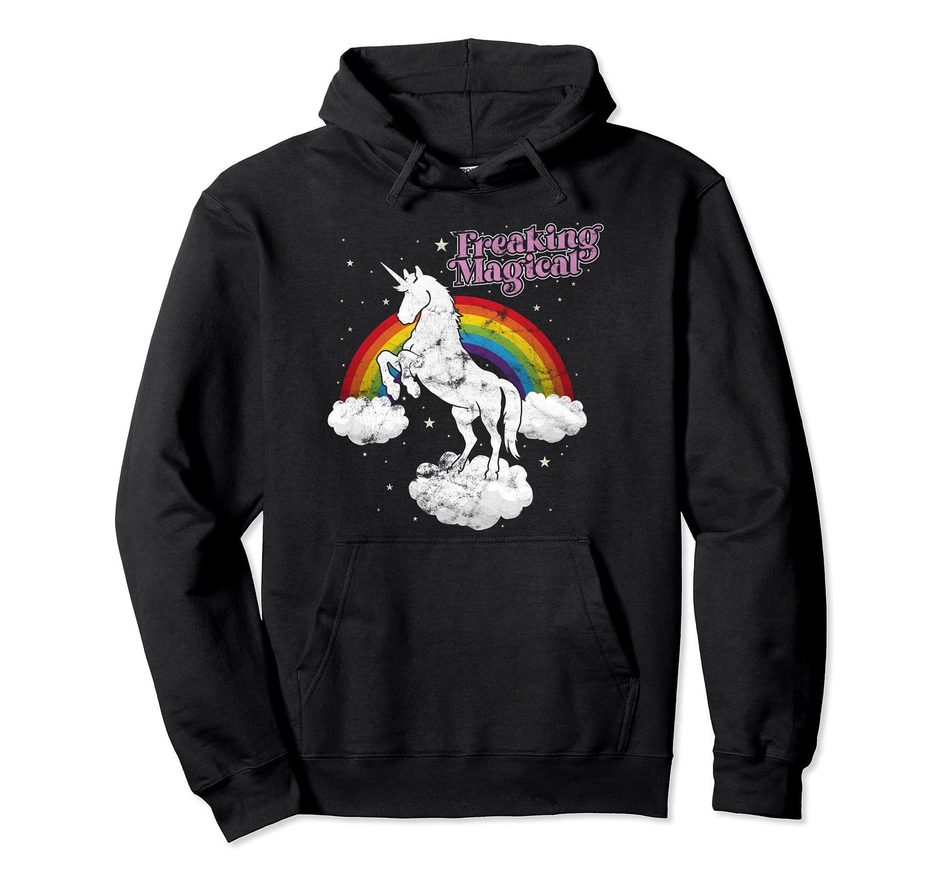 Funny Freaking Magical Unicorn Rainbow Hoodie - Fun Novelty Design Unisex - T-Shirt, Sweatshirt, Hoodie