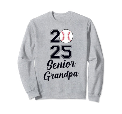 Class 2025 Baseball Grandpa Sweatshirt - Fun Novelty Design Men Women - T-Shirt, Sweatshirt, Hoodie