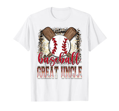Baseball Great Uncle Leopard Proud T-Shirt - Custom Art Print for Adults - T-Shirt, Sweatshirt, Hoodie