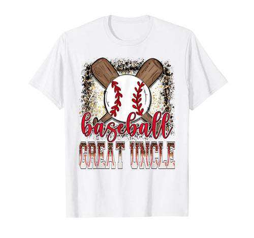 Baseball Great Uncle Leopard Proud T-Shirt - Custom Art Print for Adults - T-Shirt, Sweatshirt, Hoodie