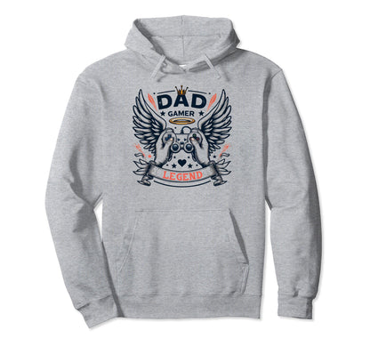 Gamer Dad Game Controller Video Game Hoodie - Custom Art Print Men Women - T-Shirt, Sweatshirt, Hoodie
