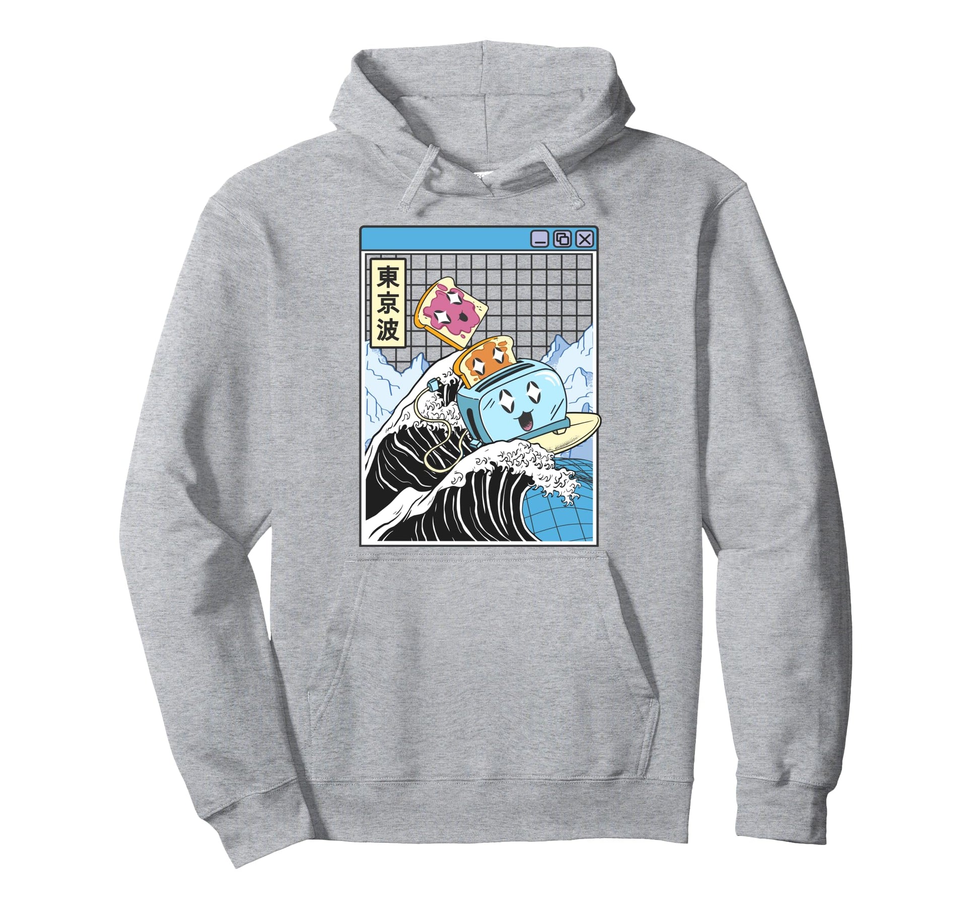 Happy Toaster Jelly Peanut Butter Toast Hoodie - Trendy Graphic Men Women - T-Shirt, Sweatshirt, Hoodie