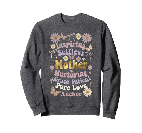 Boho Inspiring Selfless Mother Sweatshirt - Minimalist Print Men Women - T-Shirt, Sweatshirt, Hoodie