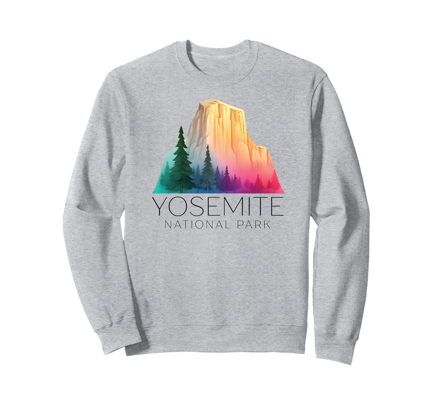 Yosemite National Park Half Dome Sweatshirt - Fun Novelty Design Men Women - T-Shirt, Sweatshirt, Hoodie