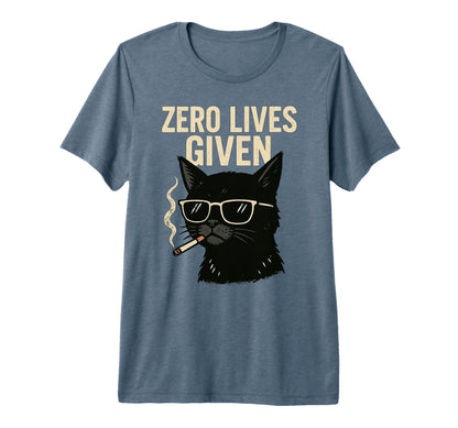 Rebellious Black Cat Smoking T-Shirt - Casual Everyday Wear for Adults - T-Shirt, Sweatshirt, Hoodie