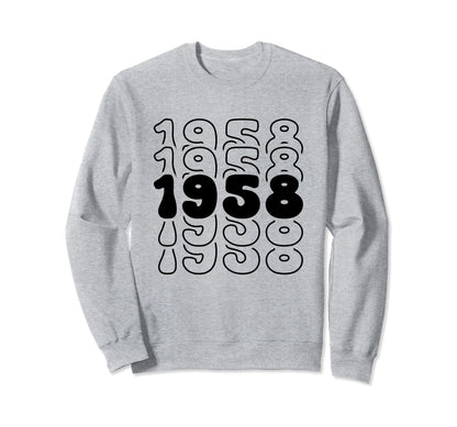 66 Year Old Groovy 66Th Birthday Boho Sweatshirt - Streetwear Style Unisex - T-Shirt, Sweatshirt, Hoodie
