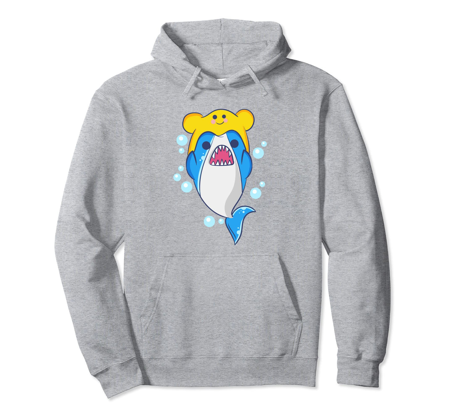 Kawaii Shark Mendaiko Hat Aesthetic Japanese Hoodie - Unique Graphic Unisex - T-Shirt, Sweatshirt, Hoodie