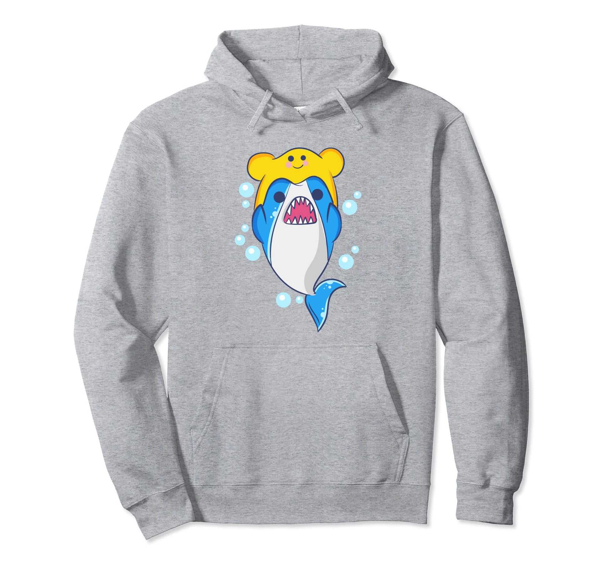 Kawaii Shark Mendaiko Hat Aesthetic Japanese Hoodie - Unique Graphic Unisex - T-Shirt, Sweatshirt, Hoodie