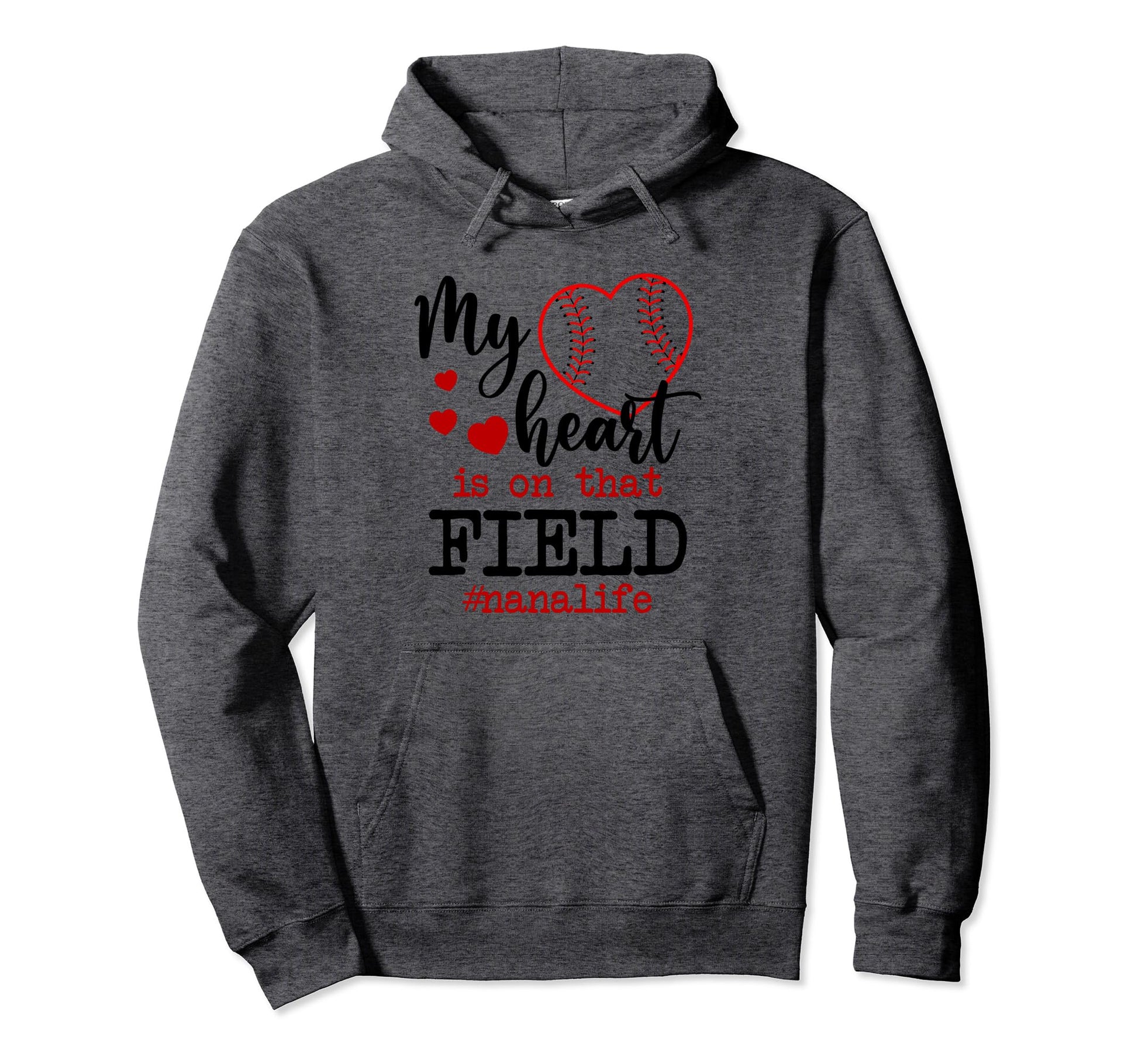My Heart Is That Field Ballpark Hoodie - Streetwear Style Men Women - T-Shirt, Sweatshirt, Hoodie