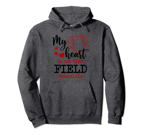 My Heart Is That Field Ballpark Hoodie - Streetwear Style Men Women - T-Shirt, Sweatshirt, Hoodie