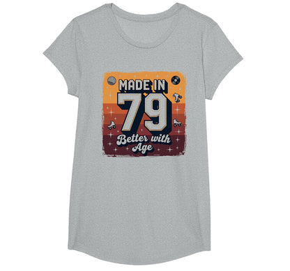Made 79 Better Age Birthday Gift T-Shirt - Novelty Apparel for Adults - T-Shirt, Sweatshirt, Hoodie