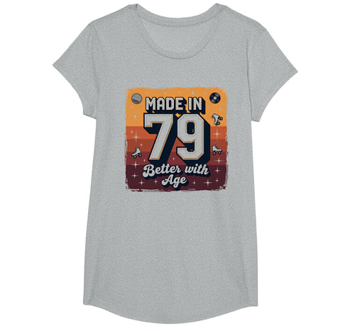 Made 79 Better Age Birthday Gift T-Shirt - Novelty Apparel for Adults - T-Shirt, Sweatshirt, Hoodie
