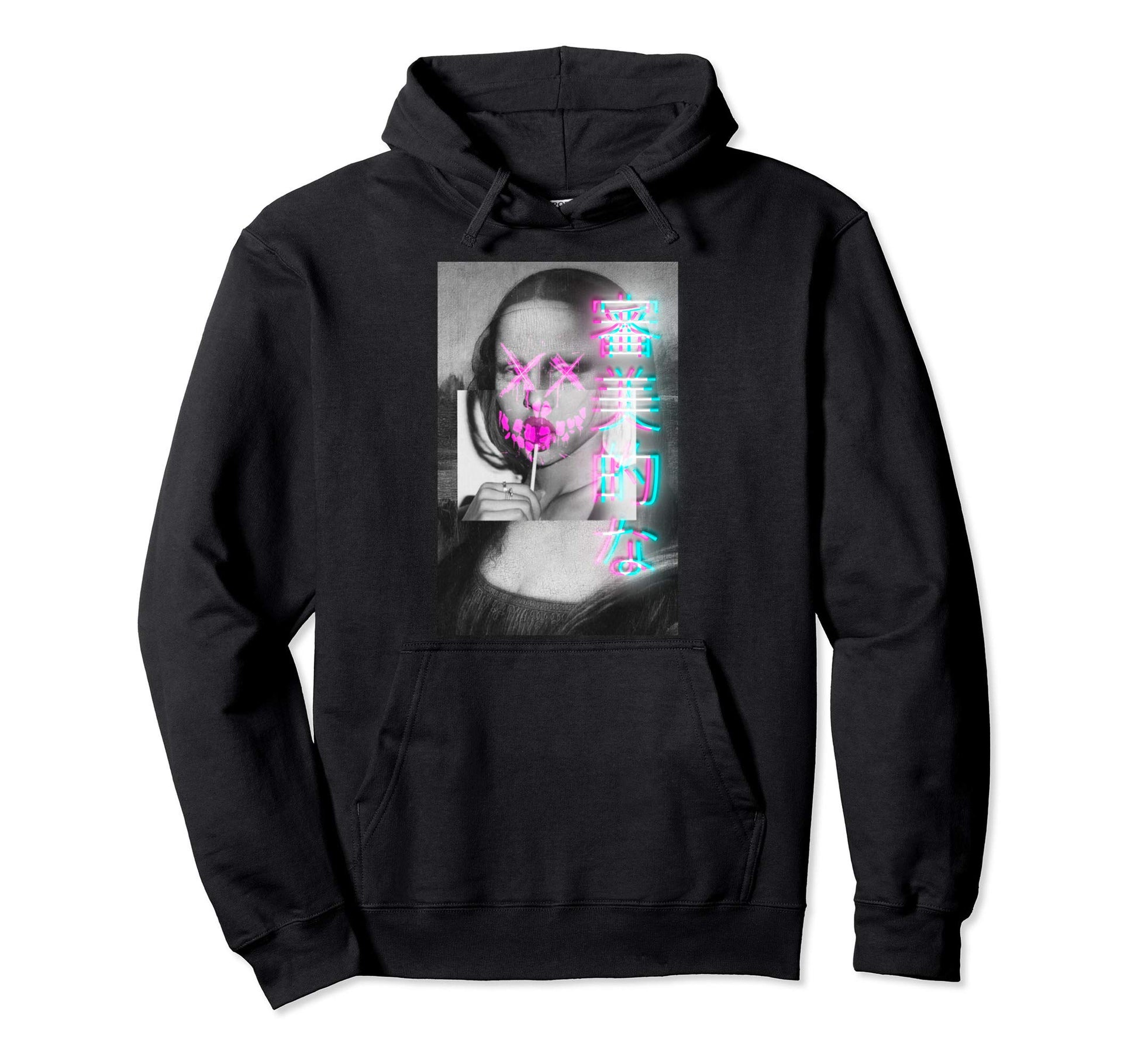 Aesthetic Vaporwave Japanese Futurism Hoodie - Unique Graphic Men Women - T-Shirt, Sweatshirt, Hoodie