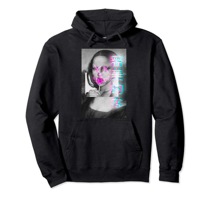 Aesthetic Vaporwave Japanese Futurism Hoodie - Unique Graphic Men Women - T-Shirt, Sweatshirt, Hoodie