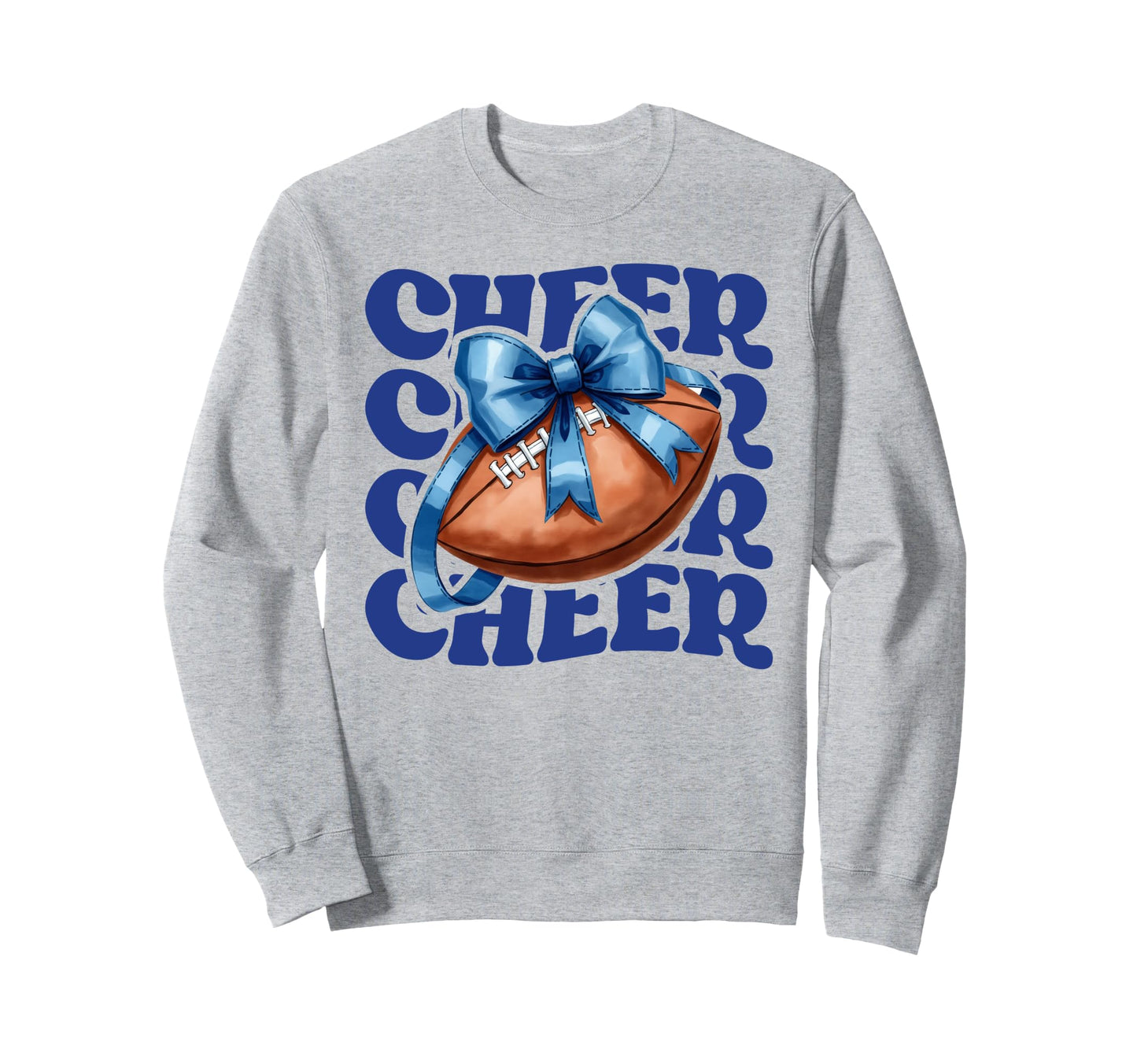 Game Day Blue Cheerleader Mom Croquette Sweatshirt - Trendy Graphic Unisex - T-Shirt, Sweatshirt, Hoodie
