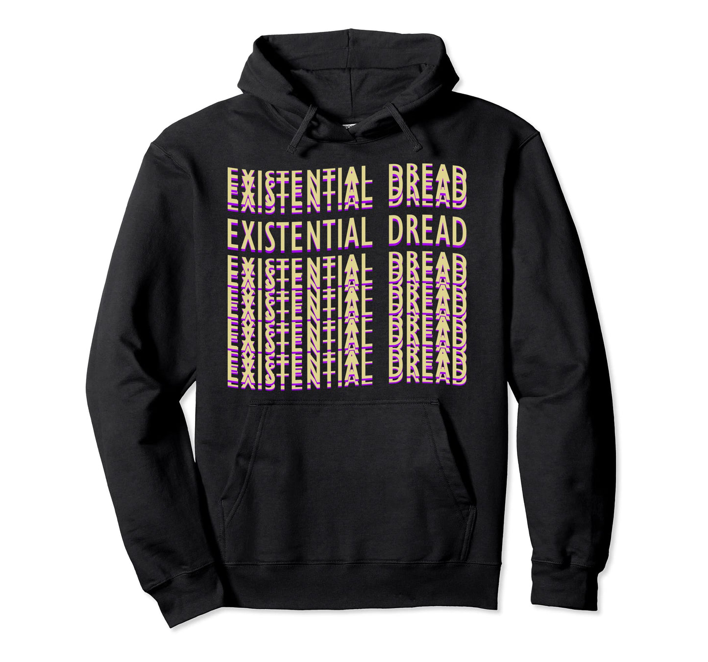 Existential Dread Retrowave Aesthetics Hoodie - Custom Art Print Men Women - T-Shirt, Sweatshirt, Hoodie
