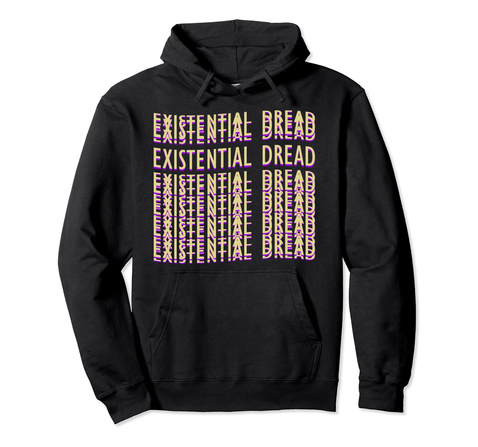 Existential Dread Retrowave Aesthetics Hoodie - Custom Art Print Men Women - T-Shirt, Sweatshirt, Hoodie