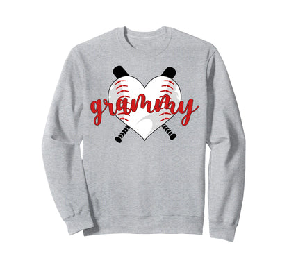 Baseball Grammy Grandma Grammy Baseball Sweatshirt - Trendy Graphic Unisex - T-Shirt, Sweatshirt, Hoodie