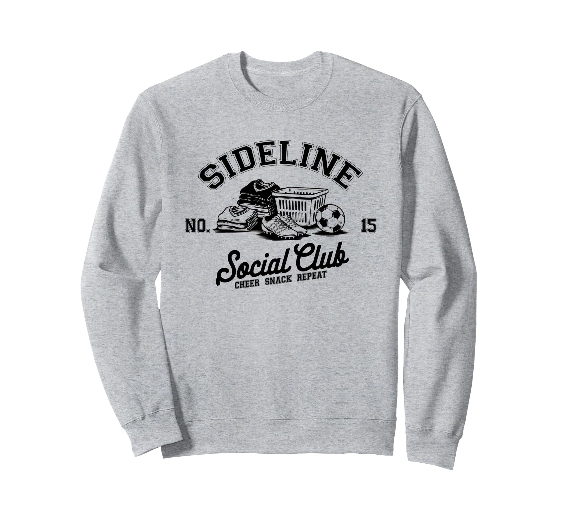 Sideline Social Club Soccer Mom Sweatshirt - Novelty Apparel for Adults - T-Shirt, Sweatshirt, Hoodie
